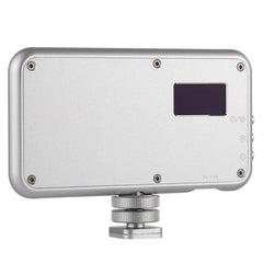 LED-013 Pocket 112 LEDs Professional Vlogging Photography Video & Photo Studio Light with OLED Display & Cold Shoe Adapter Mount for Canon / Nikon DSLR Cameras, 112 LED