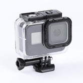 Für GoPro HERO8 Black 45m wasserdichtes Gehäuse Schutzhülle mit Schnalle Grundhalterung und Schraube, für GoPro HERO8 Black