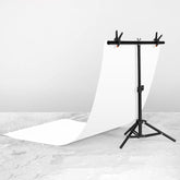 70x75cm T-Shape Photo Studio Background Support Stand Backdrop Crossbar Bracket Kit with Clips, No Backdrop, 70x75cm
