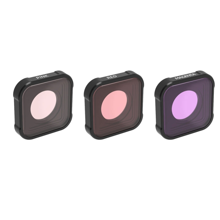 JSR KB Series Diving (Red Magenta Pink) Color Lens Filter for GoPro HERO13 Black /12 Black /11 Black /10 Black /9 Black, 3-in-1 Color Filter JSR KB Series Diving (Red Magenta Pink) Color Lens Filter for GoPro HERO13 Black /12 Black /11 Black /10 Black /9 Black, 3-in-1 Color Filter