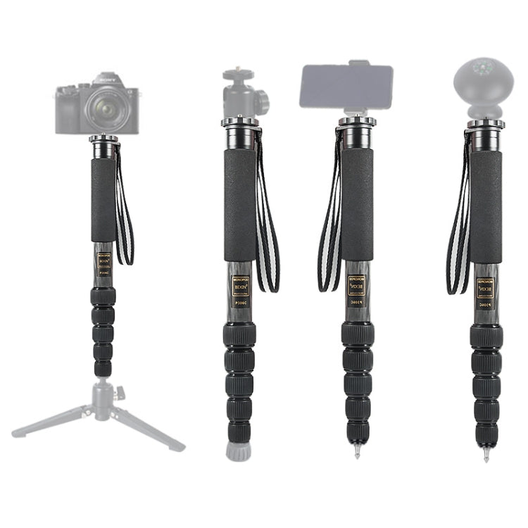 BEXIN P306C Portable Travel Outdoor DSLR Camera Carbon Fiber Monopod Holder, P306C BEXIN P306C Portable Travel Outdoor DSLR Camera Carbon Fiber Monopod Holder, P306C
