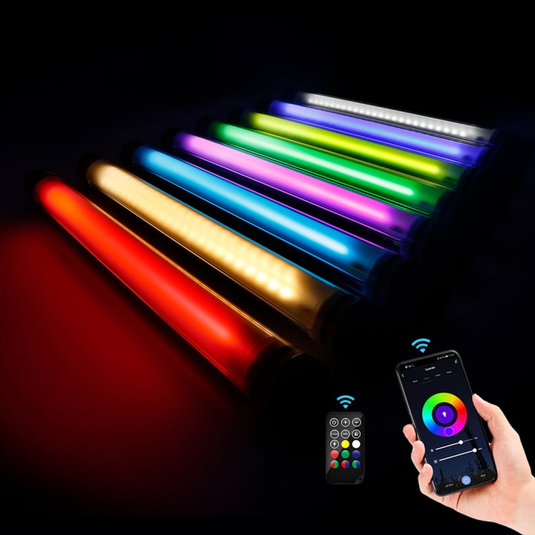 LUXCeO P7RGB Pro Colorful Photo LED Stick Video Light APP Control Adjustable Color Temperature Waterproof Handheld LED Fill Light with Remote Control, P7RGB Pro LUXCeO P7RGB Pro Colorful Photo LED Stick Video Light APP Control Adjustable Color Temperature Waterproof Handheld LED Fill Light with Remote Control, P7RGB Pro