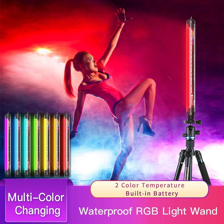LUXCeO P7RGB Pro Colorful Photo LED Stick Video Light APP Control Adjustable Color Temperature Waterproof Handheld LED Fill Light with Remote Control, P7RGB Pro LUXCeO P7RGB Pro Colorful Photo LED Stick Video Light APP Control Adjustable Color Temperature Waterproof Handheld LED Fill Light with Remote Control, P7RGB Pro