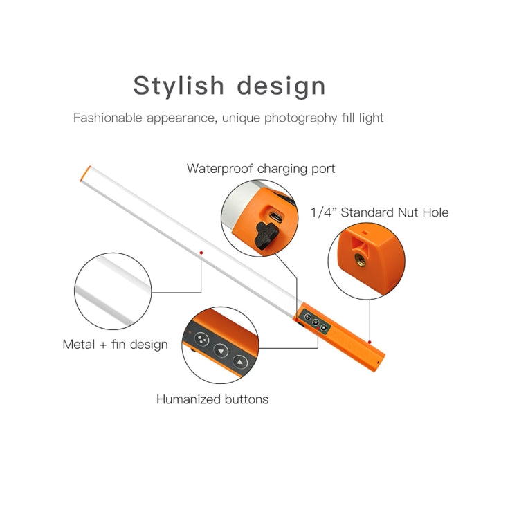 LUXCeO Q508D Dual Color Temperature Photo LED Stick Video Light Handheld LED Fill Light Flash Lighting Lamp, Q508D LUXCeO Q508D Dual Color Temperature Photo LED Stick Video Light Handheld LED Fill Light Flash Lighting Lamp, Q508D