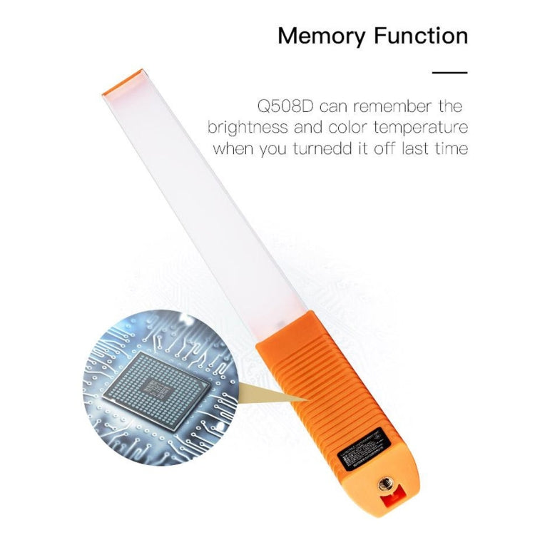 LUXCeO Q508D Dual Color Temperature Photo LED Stick Video Light Handheld LED Fill Light Flash Lighting Lamp, Q508D LUXCeO Q508D Dual Color Temperature Photo LED Stick Video Light Handheld LED Fill Light Flash Lighting Lamp, Q508D