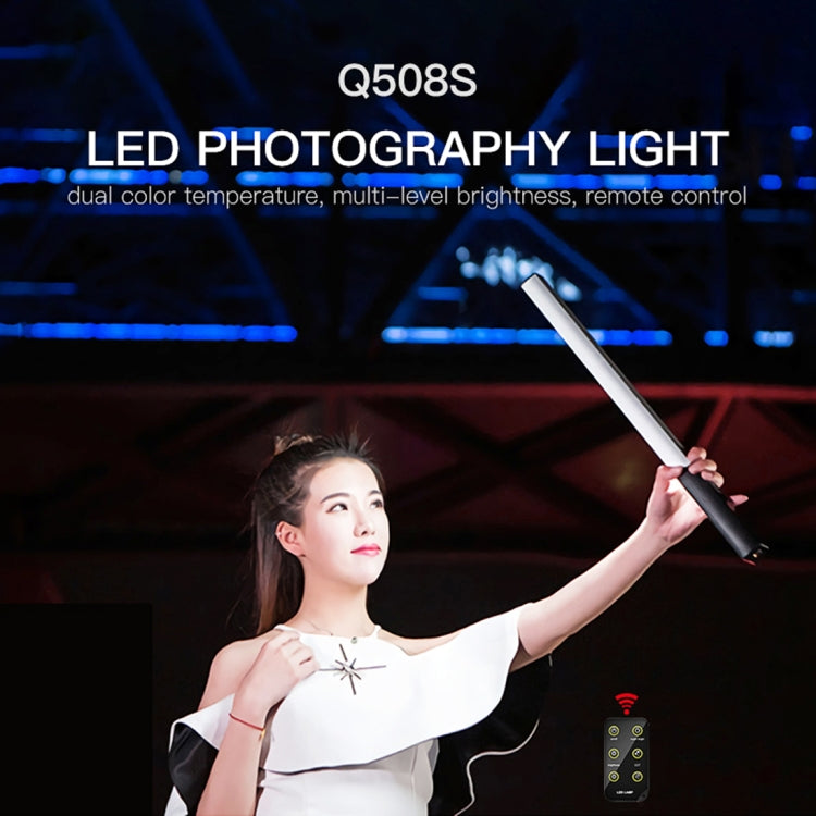 LUXCeO Q508S Dual Color Temperature 1000LM Photo LED Stick Video Light Handheld LED Fill Light Flash Lighting Lamp, Q508S LUXCeO Q508S Dual Color Temperature 1000LM Photo LED Stick Video Light Handheld LED Fill Light Flash Lighting Lamp, Q508S