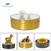 12cm 360 Degree Rotating Turntable Mirror Electric Display Stand Video Shooting Props Turntable, Load: 3kg