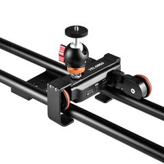 YELANGU L4X-60ET 60cm Splicing Slide Rail Track + Trolley Rail Buckle with Ballhead for SLR Cameras / Video Cameras, L4X-60ET 60cm