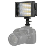 HD-160 White Light LED Video Light on-Camera Photography Lighting Fill Light for Canon, Nikon, DSLR Camera with 3 Filter Plates, HD-160