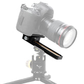 FITTEST 180mm Precision Aluminium 2-way Macro Rail Slider Tripod Head Quick Release Plate Holder, MR-180