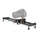 YELANGU L4X-BE YLG1817A 60cm Aluminum Alloy Splicing Slide Rail Track + 3-Wheel Video Pulley Rolling Dolly Car for SLR Cameras / Video Cameras, L4X-BE 60cm Rail Track + Dolly Car