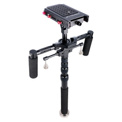 YELANGU S300 4 in 1 Multifunctional Rig + Dual Handheld Shoulder Rig + Monopod + Stabilizer for Cameras / SLR Cameras, Height Range: 63cm-170cm