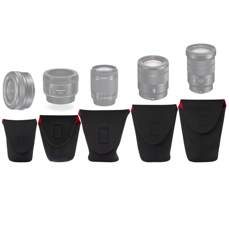 5 in 1 SLR Camera Lens Package Thickening Shockproof Neoprene Lens Storage Bag Sticky Deduction, 5 in 1 5 in 1 SLR Camera Lens Package Thickening Shockproof Neoprene Lens Storage Bag Sticky Deduction, 5 in 1