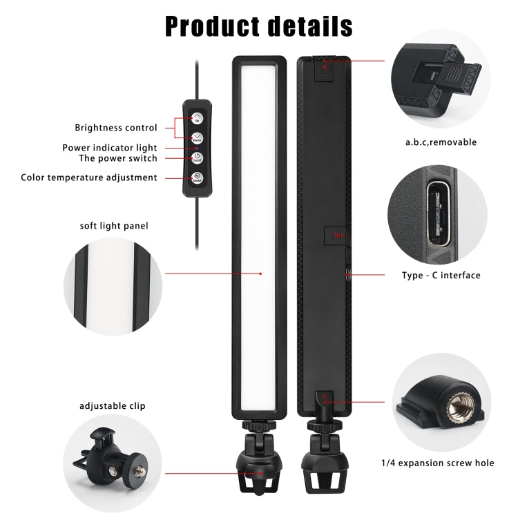 LUXCeO WS66 USB LED Live Video Light 2500K-9000K Bi-color Laptop Conference Fill Light, WS66 LUXCeO WS66 USB LED Live Video Light 2500K-9000K Bi-color Laptop Conference Fill Light, WS66