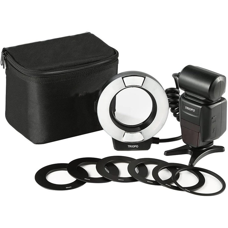 TRIOPO TR-15EX Macro Ring TTL Flash Light with 6 Different Size Adapter Rings For Nikon I-TTL TRIOPO TR-15EX Macro Ring TTL Flash Light with 6 Different Size Adapter Rings For Nikon I-TTL