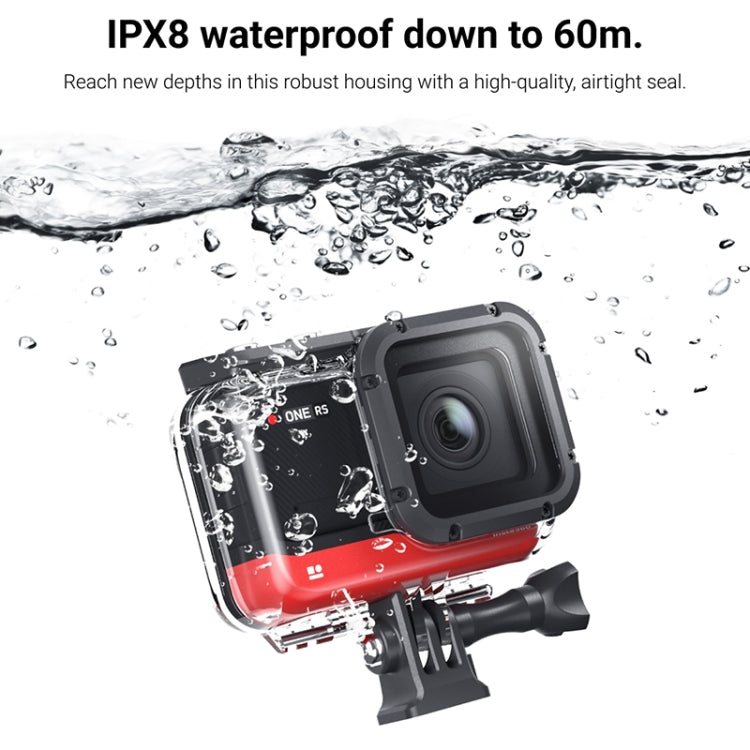 Estuche impermeable para cámara de buceo de 60 m de profundidad para Insta360 One RS 4K, para Insta360 One RS 4K Estuche impermeable para cámara de buceo de 60 m de profundidad para Insta360 One RS 4K, para Insta360 One RS 4K