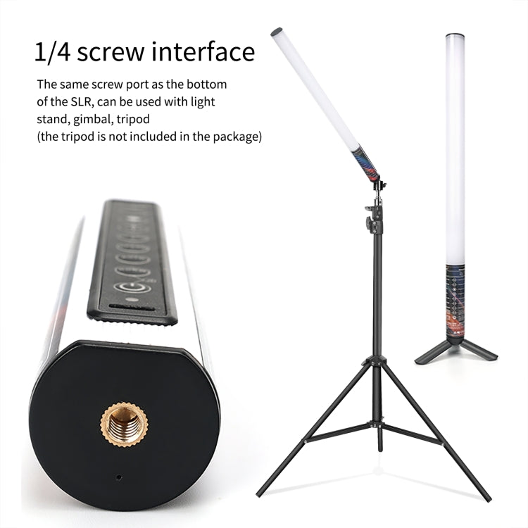 LUXCeO Mood1 50cm RGB Colorful Atmosphere Rhythm LED Stick Handheld Video Photo Fill Light with Tripod, 50cm with Tripod LUXCeO Mood1 50cm RGB Colorful Atmosphere Rhythm LED Stick Handheld Video Photo Fill Light with Tripod, 50cm with Tripod