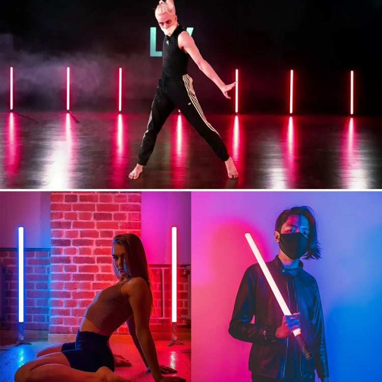LUXCeO Mood1 50cm RGB Colorful Atmosphere Rhythm LED Stick Handheld Video Photo Fill Light with Tripod, 50cm with Tripod LUXCeO Mood1 50cm RGB Colorful Atmosphere Rhythm LED Stick Handheld Video Photo Fill Light with Tripod, 50cm with Tripod