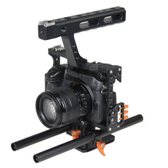YELANGU YLG0904A Handle Video Camera Cage Stabilizer for Panasonic Lumix DMC-GH4 / Sony A7 & A7S & A7R & A7RII & A7SII