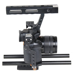 YELANGU YLG0904A Handle Video Camera Cage Stabilizer for Panasonic Lumix DMC-GH4 / Sony A7 & A7S & A7R & A7RII & A7SII
