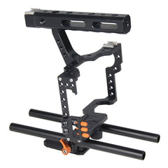 YELANGU YLG0904A Handle Video Camera Cage Stabilizer for Panasonic Lumix DMC-GH4 / Sony A7 & A7S & A7R & A7RII & A7SII