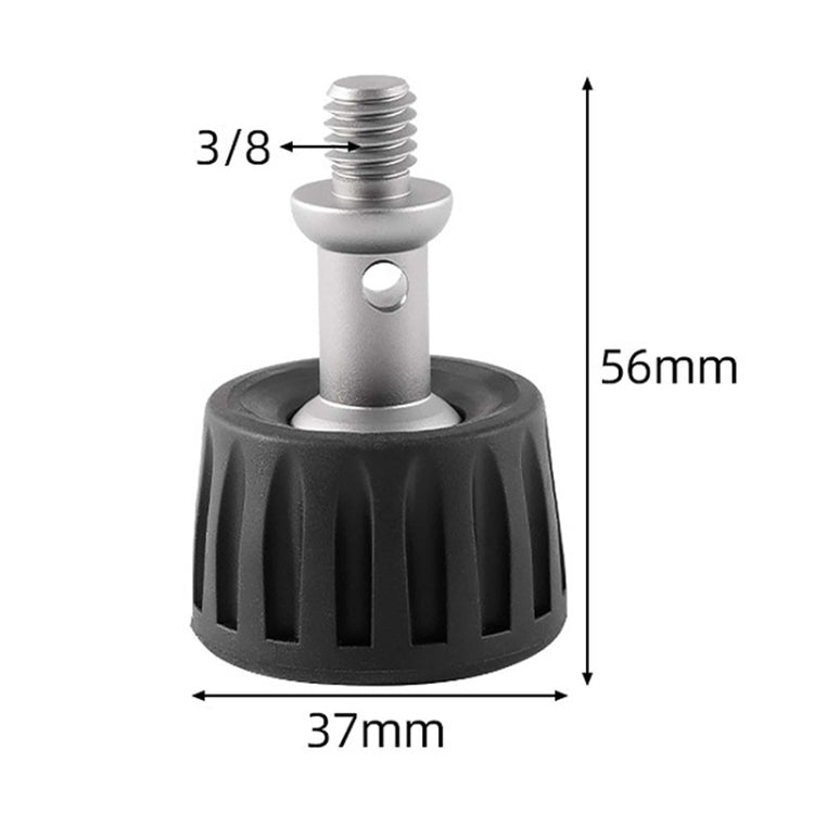 BEXIN GSF37-S Tripod 3/8 inch Stainless Steel Foot Spikes Plastic Foot Pad, GSF37-S BEXIN GSF37-S Tripod 3/8 inch Stainless Steel Foot Spikes Plastic Foot Pad, GSF37-S