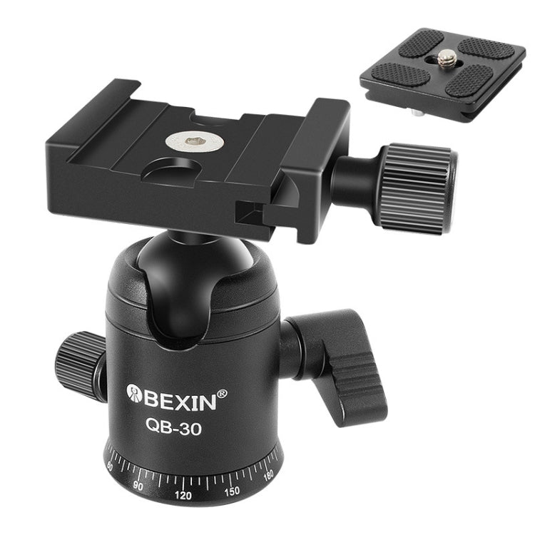 BEIXIN QB-30  360 Degree Rotation Panorama Metal Ball Head with Quick Release Plate, QB-30 BEIXIN QB-30  360 Degree Rotation Panorama Metal Ball Head with Quick Release Plate, QB-30