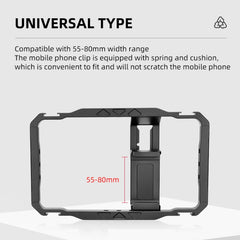 YELANGU LW-B01-1 Vlogging Live Broadcast Smartphone Video Rig Metal Cage, LW-B01-1