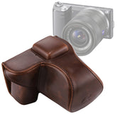 Full Body Camera PU Leather Case Bag with Strap for Sony NEX 5N / 5R / 5T (16-50mm / 18-55mm Lens)