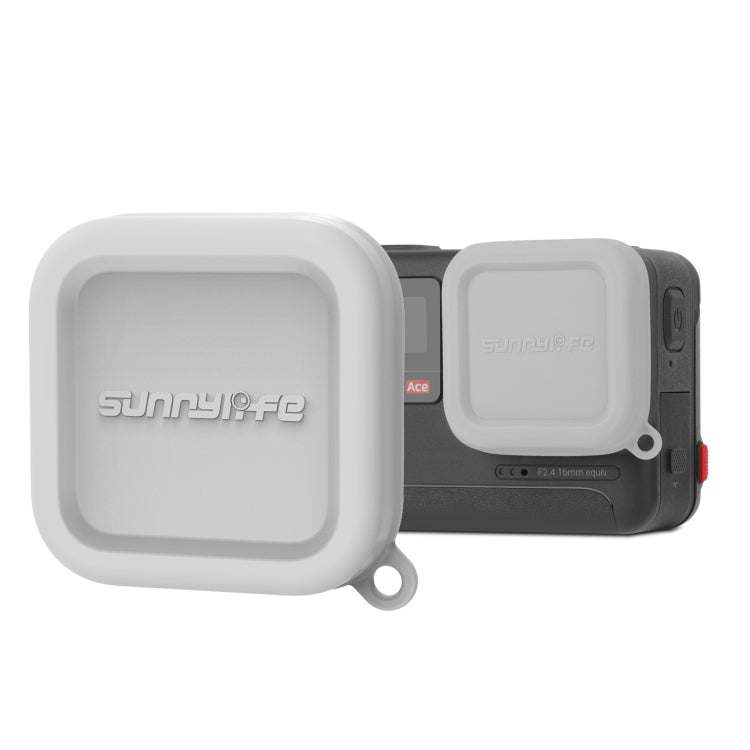 Tapa protectora de silicona para lente Sunnylife para Insta360 Ace/Ace Pro, IST-BHT757, color gris Tapa protectora de silicona para lente Sunnylife para Insta360 Ace/Ace Pro, IST-BHT757, color gris