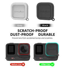 Tapa protectora de silicona para lente Sunnylife para Insta360 Ace/Ace Pro, IST-BHT757, color gris
