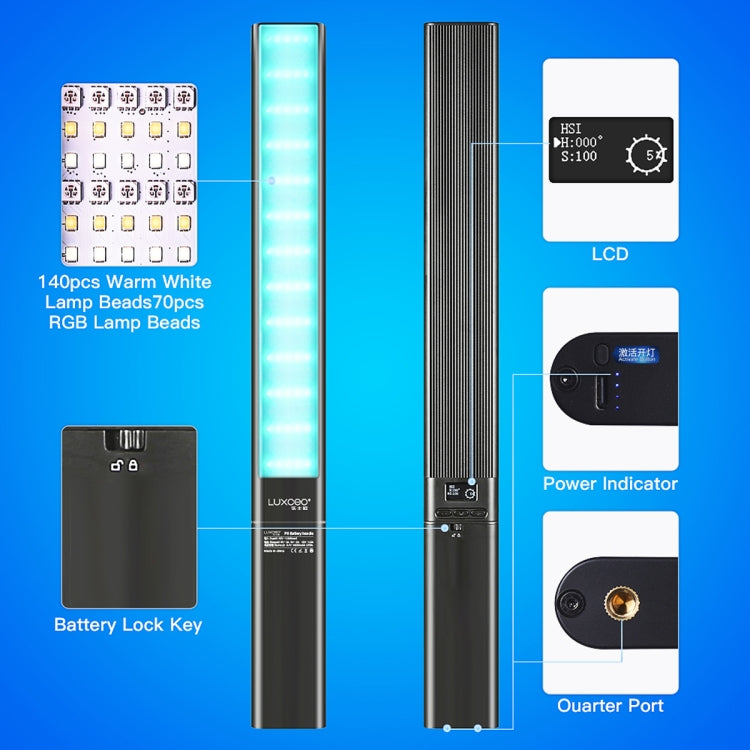 LUXCeO P6 RGB Colorful Photo LED Stick Video Light Handheld APP Control Full Color LED Fill Light, P6 LUXCeO P6 RGB Colorful Photo LED Stick Video Light Handheld APP Control Full Color LED Fill Light, P6