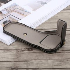 1/4 inch Thread PU Leather Camera Half Case Base for Canon EOS 6D / 6D Mark II