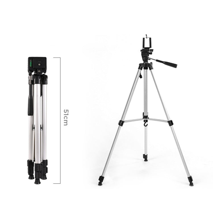 Live Broadcast Tripod 3-Section Folding Legs Aluminum Alloy Tripod Mount with U-Shape Three-Dimensional Tripod Head & Phone Clamp for DSLR & Digital Camera, Adjustable Height: 47.5-133cm Live Broadcast Tripod 3-Section Folding Legs Aluminum Alloy Tripod Mount with U-Shape Three-Dimensional Tripod Head & Phone Clamp for DSLR & Digital Camera, Adjustable Height: 47.5-133cm