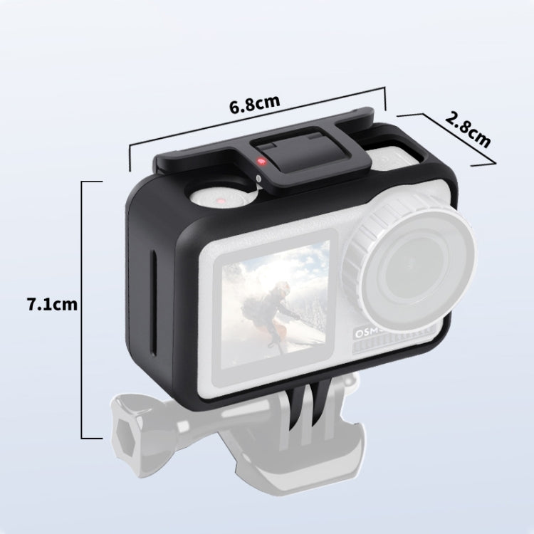 Sports Camera PC+ABS Shockproof Protective Case for DJI Osmo Action 1, PC+ABS Sports Camera PC+ABS Shockproof Protective Case for DJI Osmo Action 1, PC+ABS