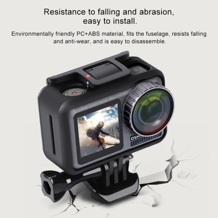 Sports Camera PC+ABS Shockproof Protective Case for DJI Osmo Action 1, PC+ABS Sports Camera PC+ABS Shockproof Protective Case for DJI Osmo Action 1, PC+ABS