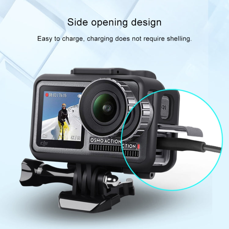 Sports Camera PC+ABS Shockproof Protective Case for DJI Osmo Action 1, PC+ABS Sports Camera PC+ABS Shockproof Protective Case for DJI Osmo Action 1, PC+ABS