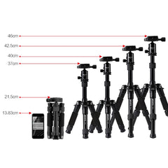 TRIOPO T226 Adjustable Portable  Aluminum Alloy Tripod with D-0 Ball Head for SLR Camera, T226