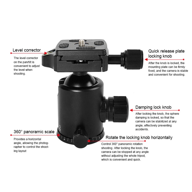 TRIOPO T226 Adjustable Portable  Aluminum Alloy Tripod with D-0 Ball Head for SLR Camera, T226 TRIOPO T226 Adjustable Portable  Aluminum Alloy Tripod with D-0 Ball Head for SLR Camera, T226