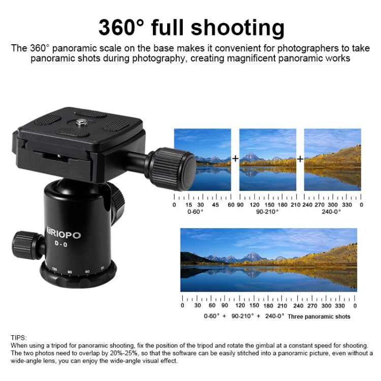 TRIOPO T226 Adjustable Portable  Aluminum Alloy Tripod with D-0 Ball Head for SLR Camera, T226 TRIOPO T226 Adjustable Portable  Aluminum Alloy Tripod with D-0 Ball Head for SLR Camera, T226