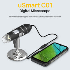 Microscopio digital con cable Ulefone uSmart C01 para Ulefone Armor 18 Series / 9 / 9E y Power Armor 16 Series / 13 / Armor Pad, uSmart C01
