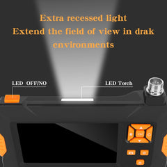 P30 8mm IP67 Waterproof 4.3 inch HD Portable Endoscope Snake Tube Industrial Endoscope, Cable Length: 5m