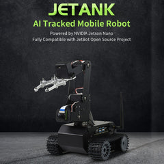 Waveshare JETANK AI Tracked Mobile Robot Kit, Based on Jetson Nano, EU Plug