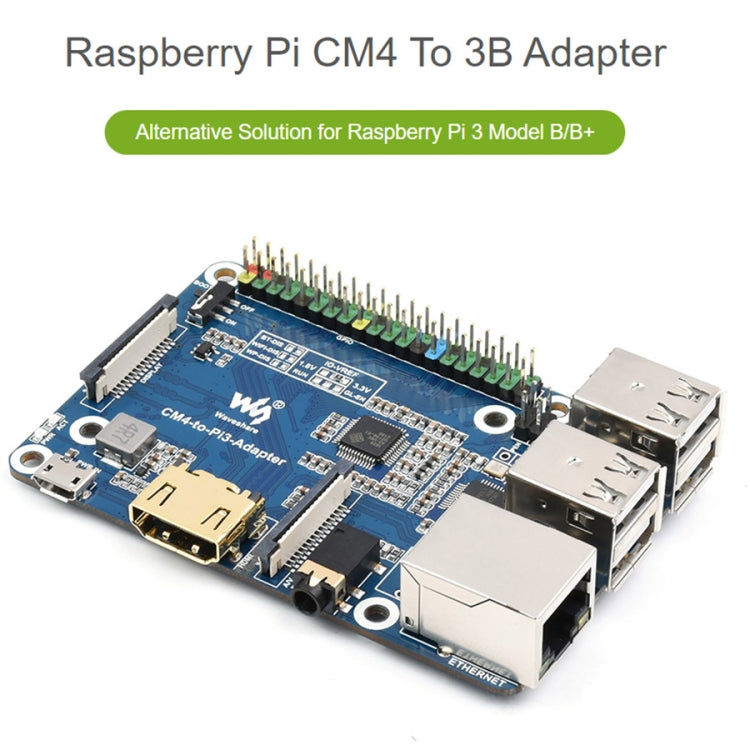 Raspberry Pi CM4 To 3B Adapter for Raspberry Pi 3 Model B/B+, Pi CM4 To 3B Raspberry Pi CM4 To 3B Adapter for Raspberry Pi 3 Model B/B+, Pi CM4 To 3B