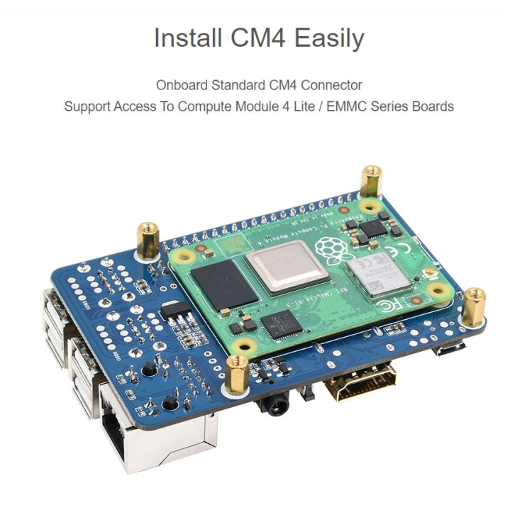 Raspberry Pi CM4 To 3B Adapter for Raspberry Pi 3 Model B/B+, Pi CM4 To 3B Raspberry Pi CM4 To 3B Adapter for Raspberry Pi 3 Model B/B+, Pi CM4 To 3B