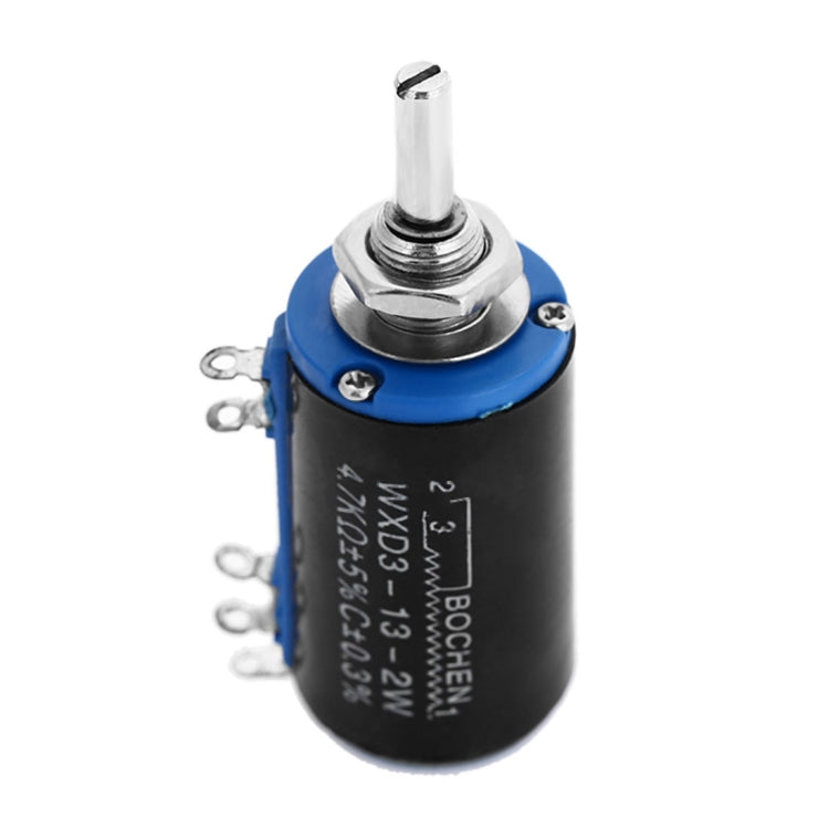 WXD3 - 13 - 2W 4.7K Ohm  Multiturn Precision Potentiometer -Black WXD3 - 13 - 2W 4.7K Ohm  Multiturn Precision Potentiometer -Black