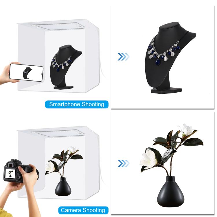 DIYLooks 40cm Folding Portable 97 CRI Photo Lighting Studio Shooting Tent Box Kit with 4 Colors Black, Orange, White, Green Backdrops DIYLooks 40cm Folding Portable 97 CRI Photo Lighting Studio Shooting Tent Box Kit with 4 Colors Black, Orange, White, Green Backdrops