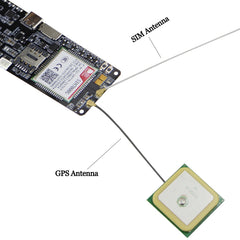 Placa de desarrollo de módulo de carga solar TTGO T-SIM7000G ESP32 WiFi Bluetooth 18560 con soporte para batería, T-SIM7000G