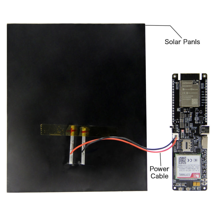 Placa de desarrollo de módulo de carga solar TTGO T-SIM7000G ESP32 WiFi Bluetooth 18560 con soporte para batería, T-SIM7000G Placa de desarrollo de módulo de carga solar TTGO T-SIM7000G ESP32 WiFi Bluetooth 18560 con soporte para batería, T-SIM7000G