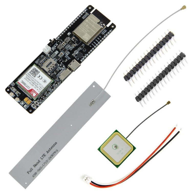 Placa de desarrollo de módulo de carga solar TTGO T-SIM7000G ESP32 WiFi Bluetooth 18560 con soporte para batería, T-SIM7000G Placa de desarrollo de módulo de carga solar TTGO T-SIM7000G ESP32 WiFi Bluetooth 18560 con soporte para batería, T-SIM7000G
